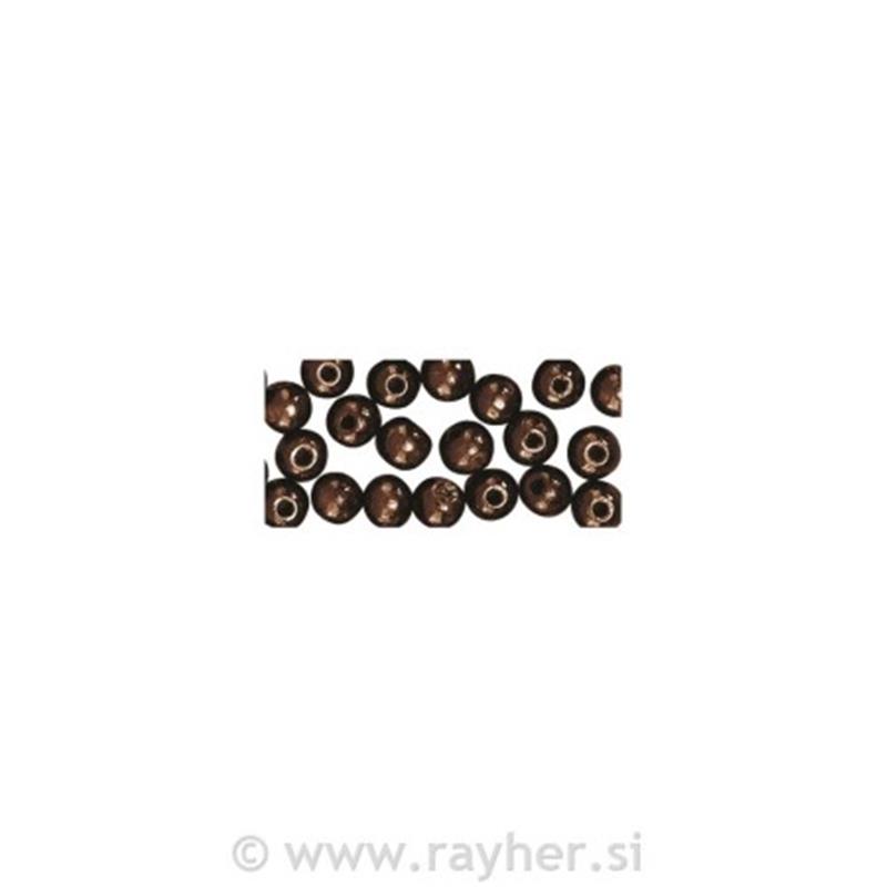 PERLE LESENE T.RJAVE 10MM 52KOS