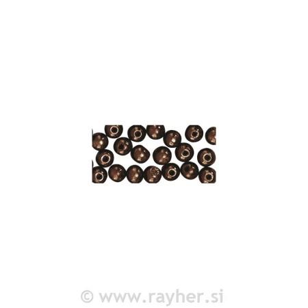 PERLE LESENE T.RJAVE 10MM 52KOS