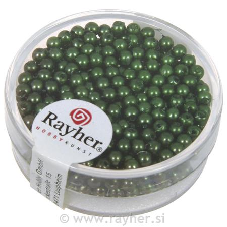 PERLE VOŠČENE ZELENE 3MM 360KOSOV