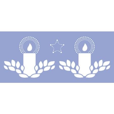 ŠABLONA MARABU 15X33CM 2SVEČI