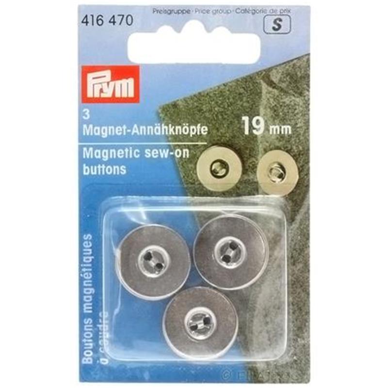 MAGNETNI GUMBI 19MM SREBRNI 3KOS 416 470