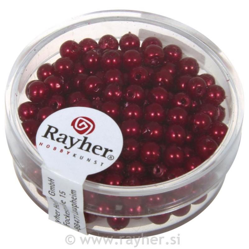 PERLE VOŠČENE BORDO 4MM 240KOSOV