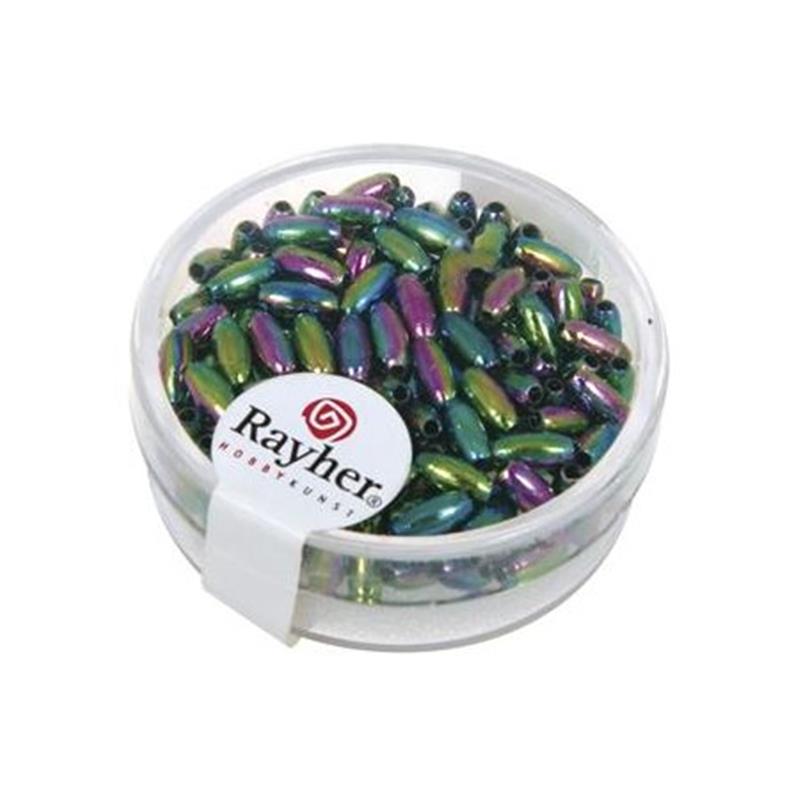 PERLE VOŠČENE ČRNE IRIS 6X3MM 145KOSOV
