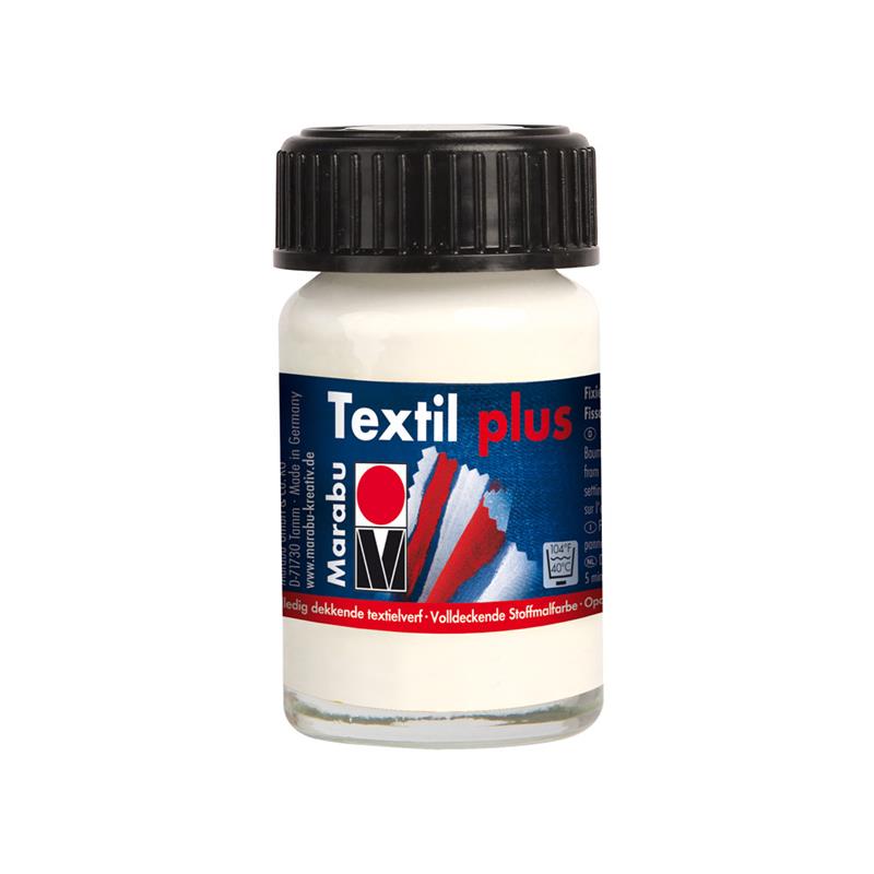 BARVA TEXTIL PLUS 15ML BELA