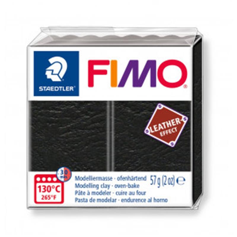 FIMO LEATHER ČRNA 909