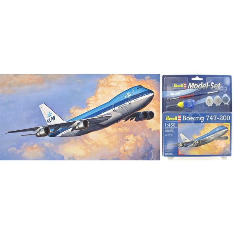 REVELL MODEL SET BOEING 747 KLM-200