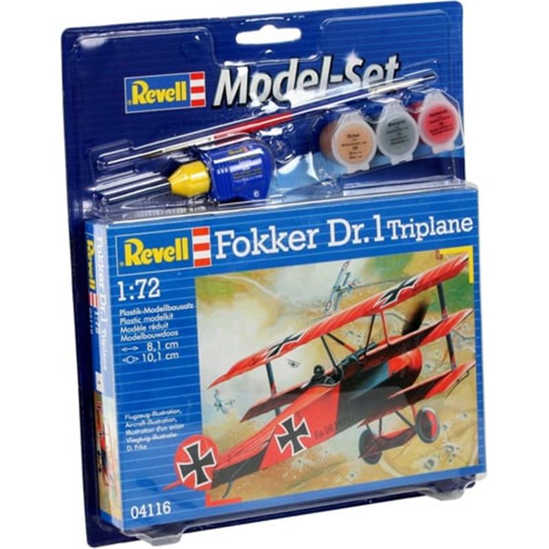 MODEL SET FOKKER DR.1 TRIPLANE