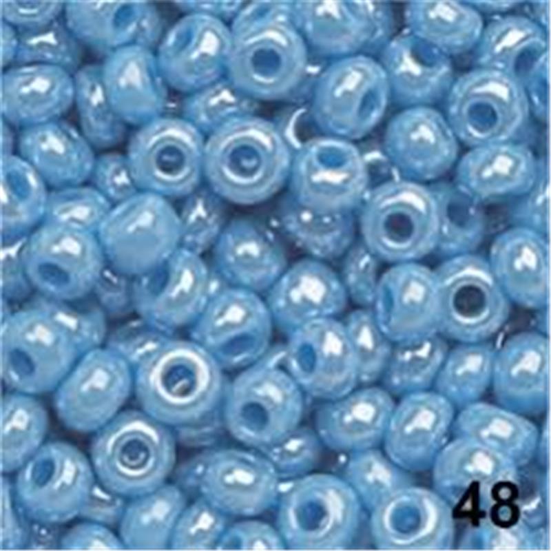 PERLE 1022448 O 17G fi2,6MM AZUR MODRE