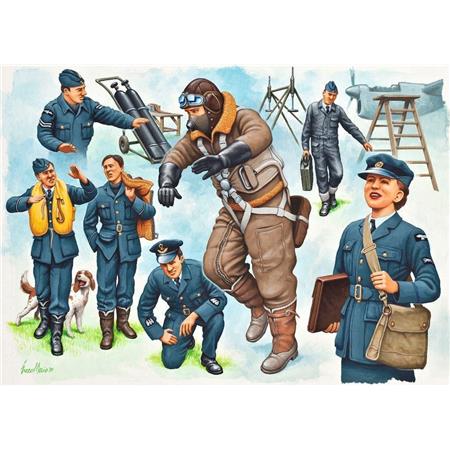 MODEL RAF PILOTS. GROUND C  WW2 49 02620