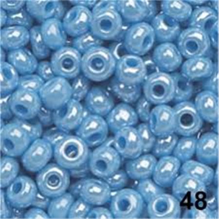 PERLE 1022448 O 17G fi2,6MM AZUR MODRE