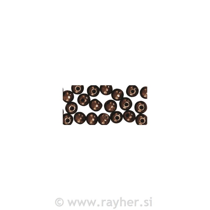 PERLE LESENE T.RJAVE 10MM 52KOS