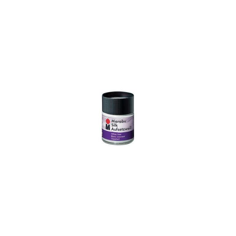 BARVA ZA SVILO 50ML PREKRIVNA BELA