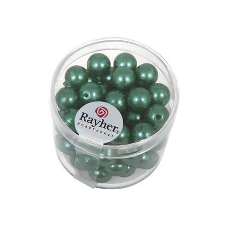 PERLE VOŠČENE ZELENE 8MM 62KOSOV