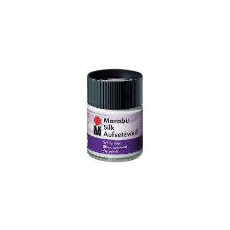 BARVA ZA SVILO 50ML PREKRIVNA BELA